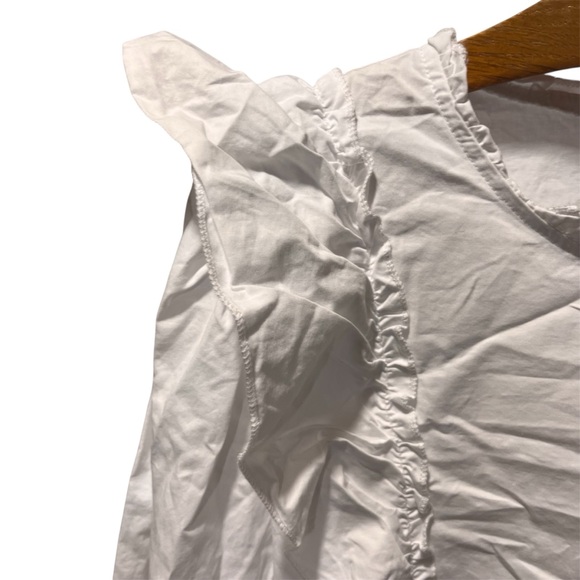 POL White Ruffled Blouse Victorian Cottagecore Small - Picture 2 of 9